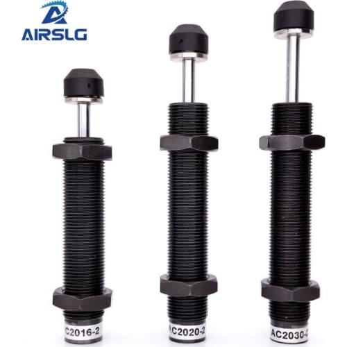 Pneumatic Cylinder Shock Absorber AC Series AC0806 AC1005 AC1008 AC1210 Buffers with Cap Self-compensation Shock Absorber Buffer