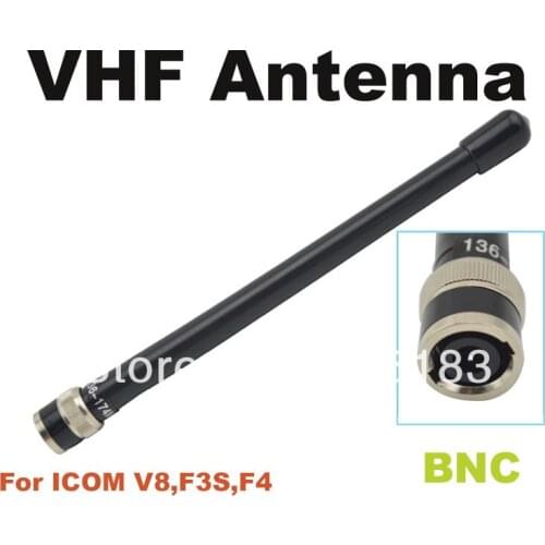 Free shipping BNC VHF Antenna for ICOM VX500 F3S VX200 F4 IC-V8 V8 V80 V80E V82 V85 two way radio