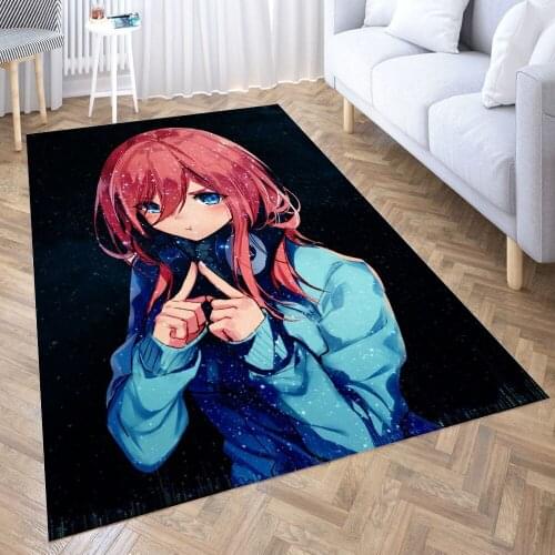 Miku Nakano Carpet Decora Home Bedroom Kitchen Anti-slip Mat Rug Doormat Aisle Floor Mat Bath Mats Doormat