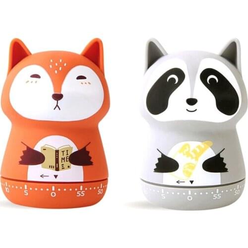 HOT 2 Pack Cute Kitchen Timer,Mechanical Timer For Kids, 60 Minute Animal Timer For Cooking/Reading/Do Sports
