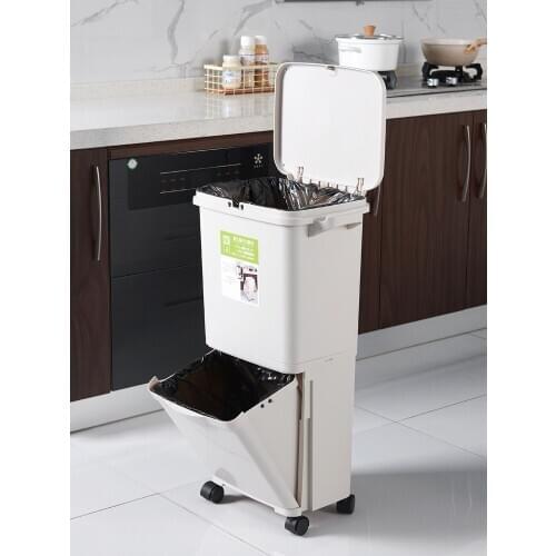 Zero Waste Trash Can Home Garden Storage Bin Recycle Bin Trash Bucket Garbage Bags Basurero Cocina Waste Container BA60LJ