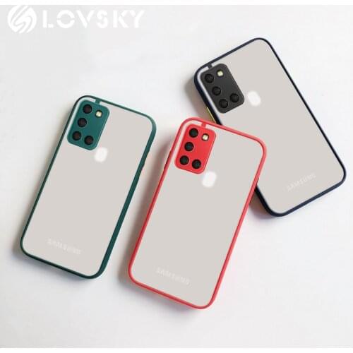Matte Hard Clear Case For Samsung M31 M31S M30S M51 A42 A52 A72 5G S21Plus S21Ultra S20Plus S20Ultra S20FE Lens protection Cover