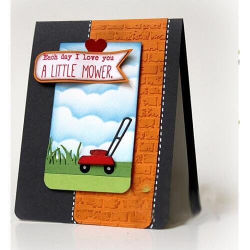 Litter bits Lawnmower Metal Cutting Dies Silver Stencil Scrapbooking Abulm Photo Paper Card New Handmade Embossing