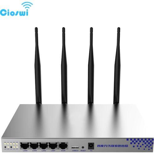 OpenWrt 802.11AC 1200Mbps 2.4G 5G Dual Band Wifi Router MT7620A MT7612 chipsets High Power Wireless Router Long Wifi Range