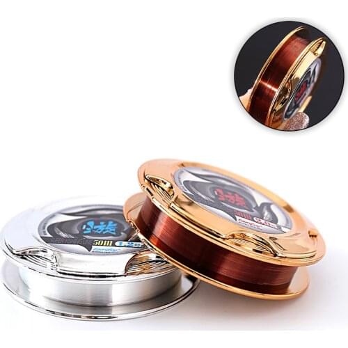 KoKossi Profession 50M Fishing Thread Line Nylon Super Strong Japan Invisible Fishing Line Monofilament Wear-Resistant Fish Line