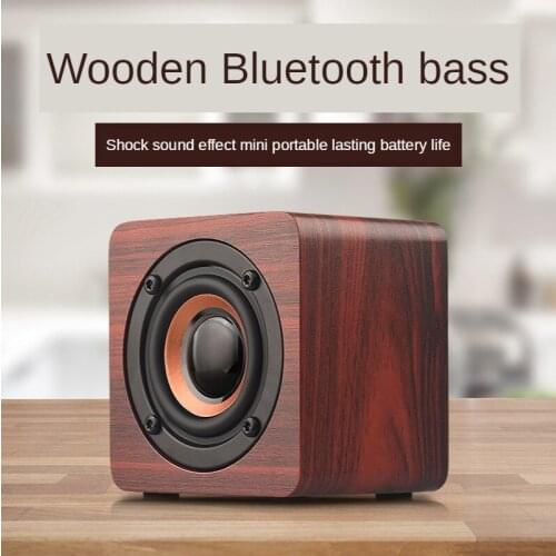 Q1 wooden gift wireless bluetooth small speaker mobile phone mini creative speaker