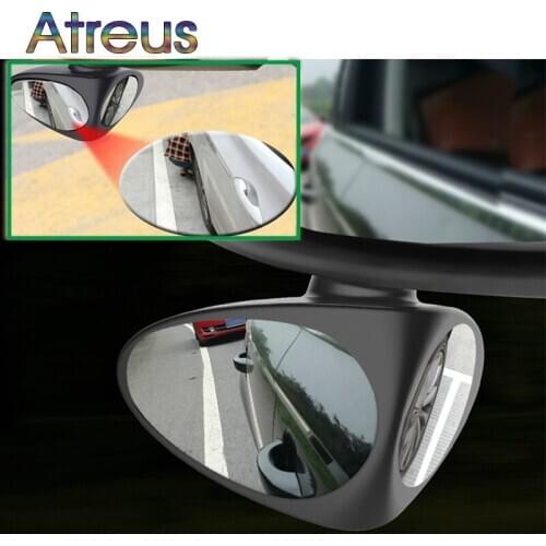 Adjustable Rearview Mirror 360 Wide Angle Auxiliary For Audi A4 B6 B7 B8 A1 VW Passat B5 Skoda Octavia A7 A5 Renault Megane 2 3