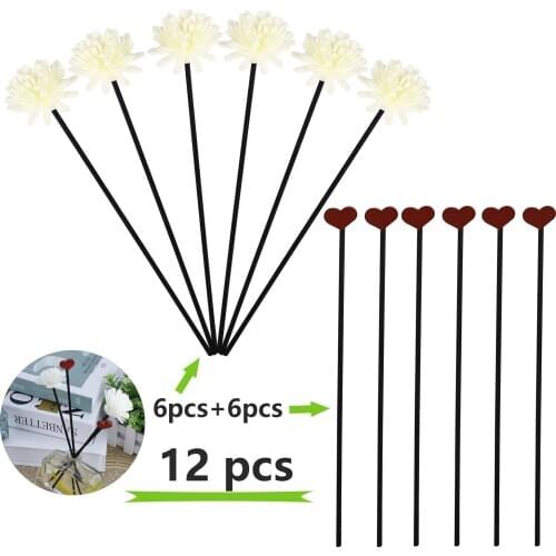 Rattan Reed Sticks Accessories Diffuser Oil Fragrance Party & Bathroom Gifts Chrysanthemum Aromatherapy Love DIY Home Decoration