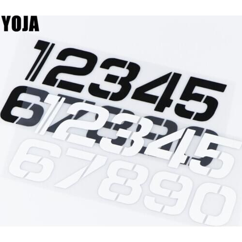 YOJA 24.9X10.9CM Modern Cartoon Vinyl Decal Digital Decoration Interesting Car Sticekr 19A-0013
