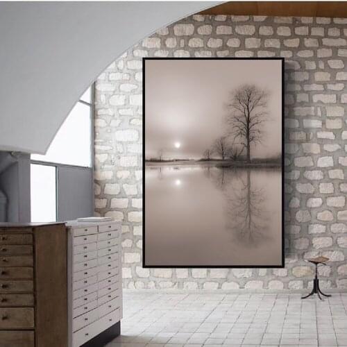 Modern Natural Landscape Withered Tree Posters And Prints Canvas Painting Art On Wall Picture For Nordic Home Decoration