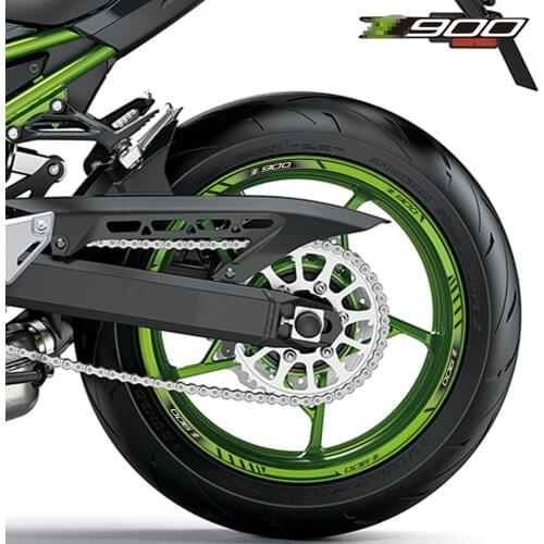 For kawasaki Z900 Z 900 z 900 12 X Thick Edge Outer Rim Sticker Stripe Wheel Decals