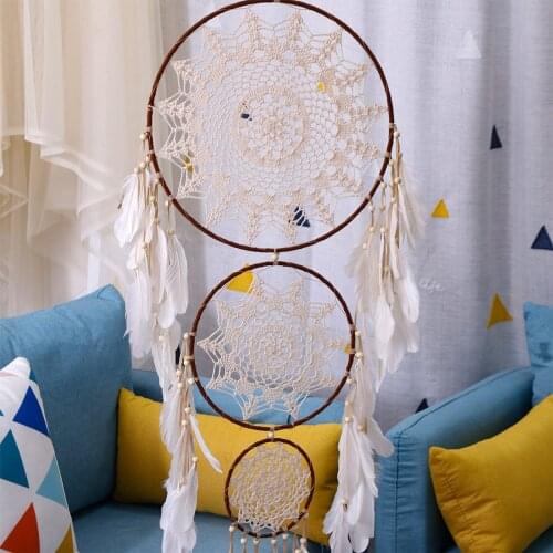 Home Decorationcreative Dream Catcher with Feathers Handwoven Bohemian Dreamcatcher Wall Hanging Decoration Home Decor for Women