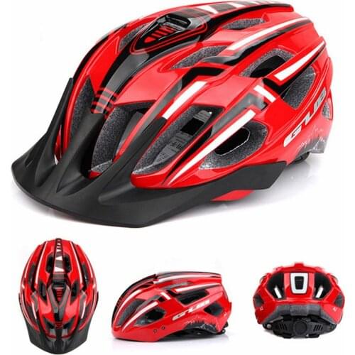 GUB 56-59cm Bicycle Helmet Rechargeable Breatheable Road Mountain Bike Helmets with Rear Light Lamp Caps Cycling Equipment Men