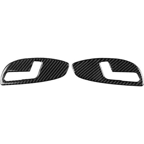 Replacement For Camaro 2017-2019 2pcs/set Seat Adjuster Switch Panel Cover Carbon Fiber Trim Decor