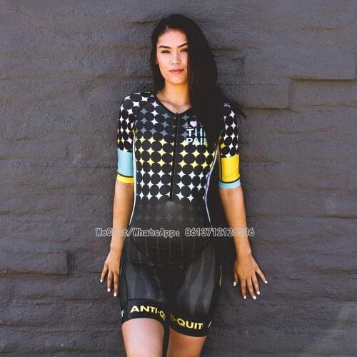 Love The Pain Cycling Skinsuit Set Women Pro Team Mountain Racing Bicycle Clothes Short Sleeve Triathlon Bike Dress Jumpsuit Kit