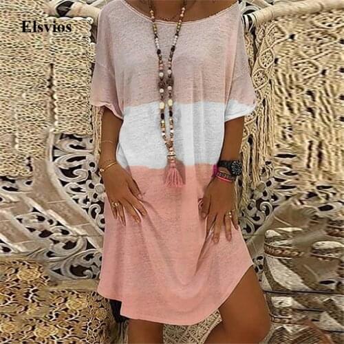 2021 Summer Casual Women Loose Vintage Print A-Line Dress Sexy Off Shoulder Party Dress Elegant Ladies Knitted Dresses Vestidos