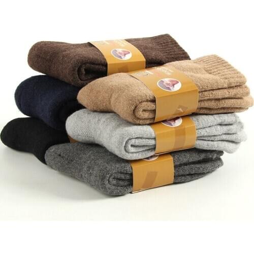 Winter Wamer Socks Men Thicken Thermal Wool Cashmere Snow Warm Socks Seamless Terry Boots Floor Sleeping Socks for Mens