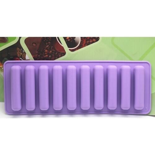 10 cavity Ice grid jelly mold Silicone soap mold handmade Chocolate Fondant cake mould Baking mold DIY tools