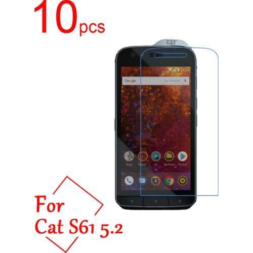 10pcs glossy Ultra Clear/Matte/Nano anti-Explosion LCD Screen Protector Film Cover For Cat S61 5.2" soft Protective Film + cloth