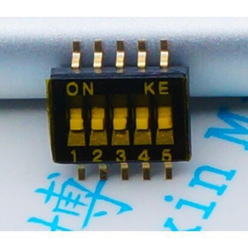 100Pcs/Lot 1.27 Patch 5 Bit Original Imported Dshp05Tsger Taiwan Ke 1.27Mm 5 Road Toggle Switch