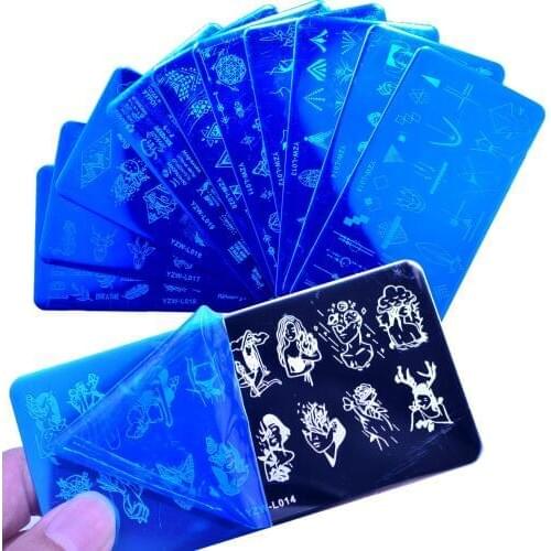 1PC Butterfly Steel Nail Stamping Plate Flower Leaf Jewelry Image Geometric Polish Stencil Nail Art Template