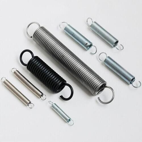 3pcs Tension Spring pull springs Extension Dual With Hook Wire Diameter 1.2/1.5mm Outer Dia 10mm-12mm Length 300mm