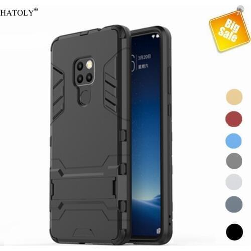 For Huawei Mate 20 Case Shockproof Bumper Robot Holder Stand Armor Back Cover For Huawei Mate 20 Phone Case For Huawei Mate 20