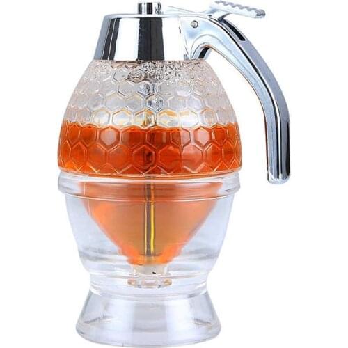 Baking Syrup Honey Dispenser, Glass with Storage Stand, 8-Ounce Capacity