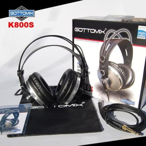 Gottomix K800S Professional Studio Headphone Over-Ear Design Auto-Mute Feature,For Monitoring,Mastering,Studio&Live Sound Mixing