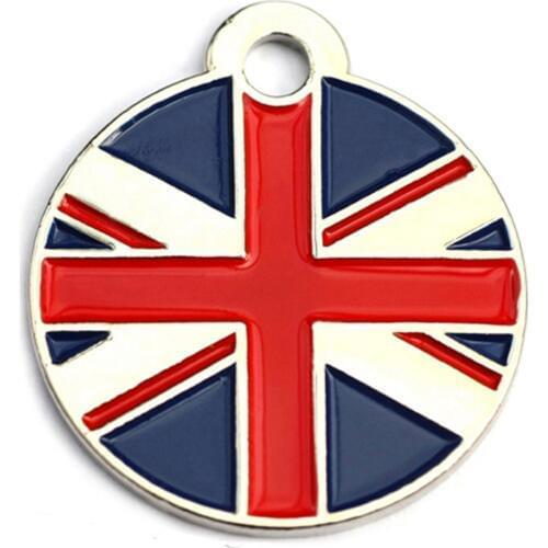 Customized Cross Design Enamel Flag dog tag cheap custom Personalized metal Dog Tags