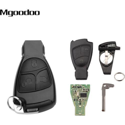 Mgoodoo 3 Buttons 433.9Mhz Remote Car Key For Mercedes Benz B C E S Class CLS CLK ML SLK With 7941 Chip Blade