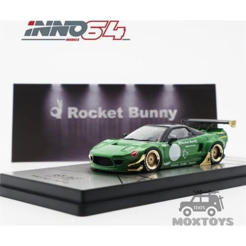 INNO 1:64 Honda NSX NA1 PANDEM ROCKET BUNNY Metallic Green Diecast Model Car