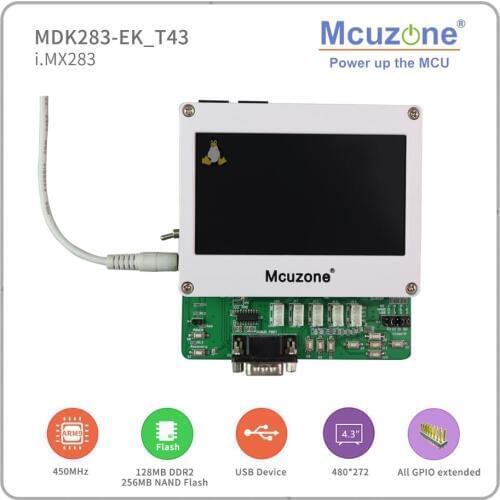 NXP Freescale i.MX283 MDK283-EK_T43, 454MHz CPU, 128MB DDR2, 256MB NAND, LCD, Ethernet Linux QT GUI