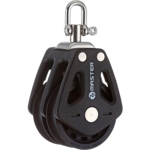 Sailboat Dinghy Hardware 90mm 3.54" Double Swivel Shackle Plain Bearing Block BP-0903F