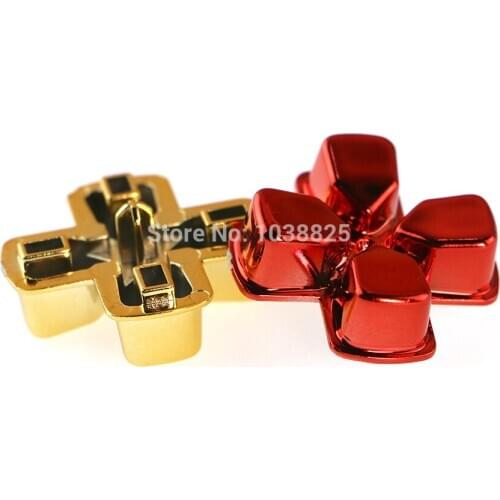 Repair Parts chrome Cross Button for Playstation 4 PS4 controller Replacement