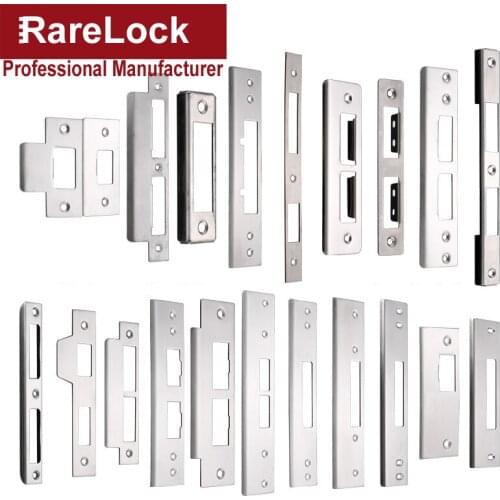 Door Lock Plate Clip Stainless Steel for Gate Home Bedroom Bathroom Door Hardware HA1021 H