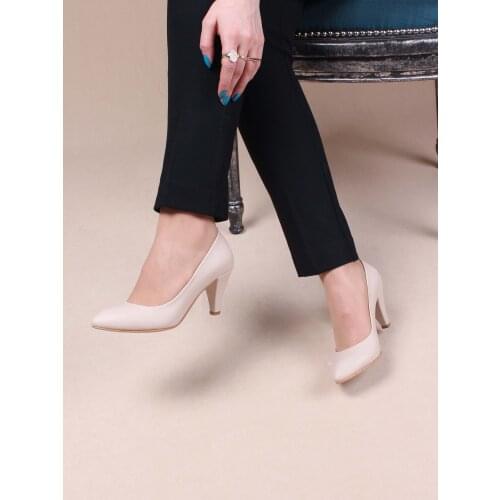 Womens High-Heeled Shoes Beige Casual Casual Stiletto Shoes