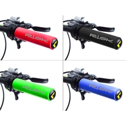 1 Pair of Silicone MTB bike Grips Soft Handlebar Ultralight Soft Silicone Handle Grips Cover