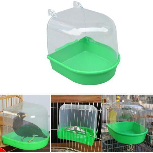 1Pcs Bird Bathtub Parrot Bathing Supplies Bird Bathtub Cage Pet Supplies Bird Bath Shower Standing Bin Wash Space