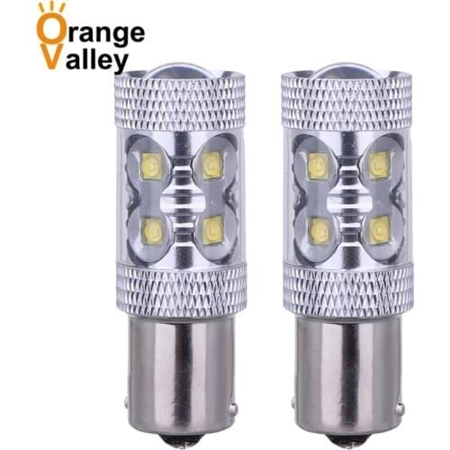 10Pcs BA15S 1156 P21W LED 10 12 16 SMD 3535 Car LED Auto DRL Turn Signal Light Reversing lamp