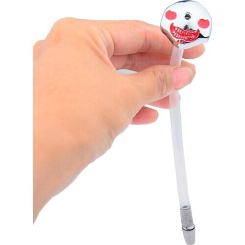 120mm Skull Hollow Urethral Sound Catheter Penis Plug Stick Urethra Sounding Rod Dilators Male Sex Toys