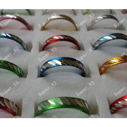 2000pcs 20sets wholesale jewelry ring lots pretty multicolor aluminum alloy Rings New free shipping BL088