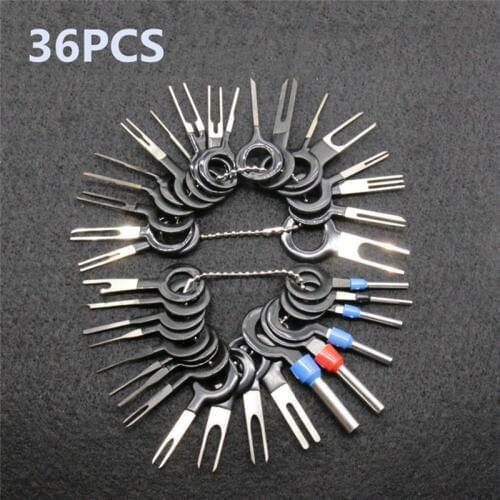 2019 New 26/36PCS Car Terminal Removal tools Electrical Wiring Crimp Connector Pin Extractor Kit Automobiles Repair Hand Tools