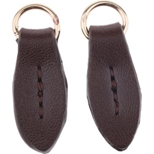 2x PU Leather Zipper Head Puller Bag Wallet Purse Fix Repair Replacement