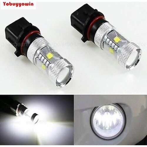 2x 6000K White PSX26W H28w 12278 PG18.5-3 30W Car High Power CREE XB-D Chips LED Light Bulbs Fog DRL Lamps