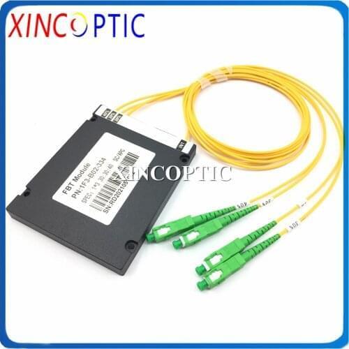 30/30/40,1x3 Dual Window FBT SCAPC Connector,1310/1550nm,SM,SC/APC ABS Box Type 1*3 FBT PLC Coupler/Splitter,100*80*10,2.0mm,1M
