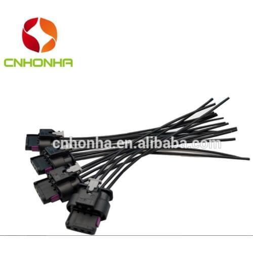 4 pin 1718657-1 waterproof automotive electrical connector female cable wiring harness for AMP