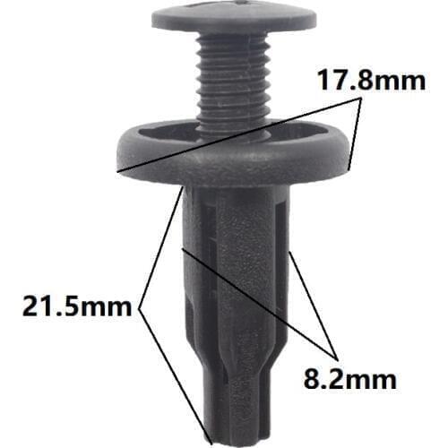 KA LI LI 30 Pcs 8.2mm Careful Bumper Retainers Push Type Rivet Fastener For Toyota