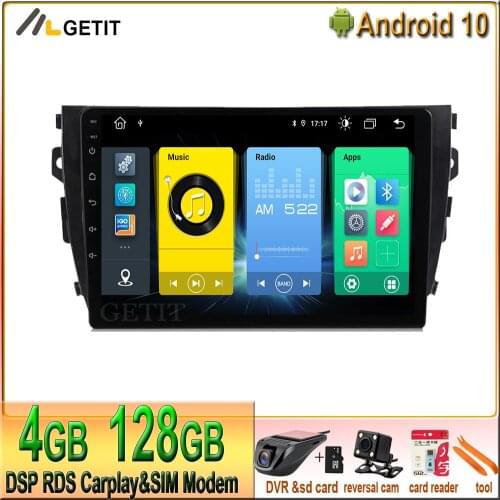 10" Android 10 Car Player for Zotye T600 2014 - 2019 GPS Navigation SWC Bluetooth WIFI carplay