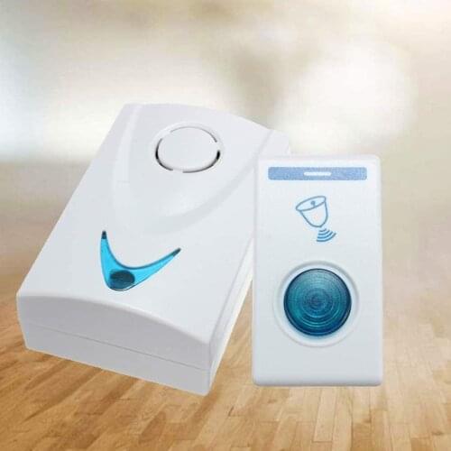 32 Tune Home LED Cordless Doorbell Battery Operated Household Garden Gate Door Bell Kit Remote Button + Receiver